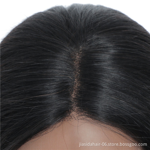 Half Machine Made 4x4 13x4 Brazilian Hair Cuticle Aligned Hair Bob Lace Wig with Bangs Human Hair Lace Front Wig